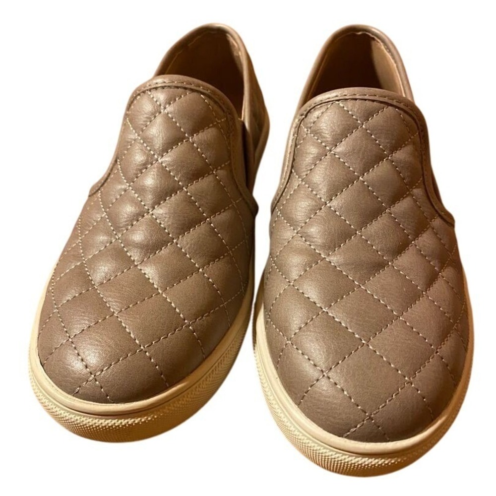 Steve Madden Leather Flocked Loafers Youth Teen‎ Size 5.5 Slip on Casual Comfort